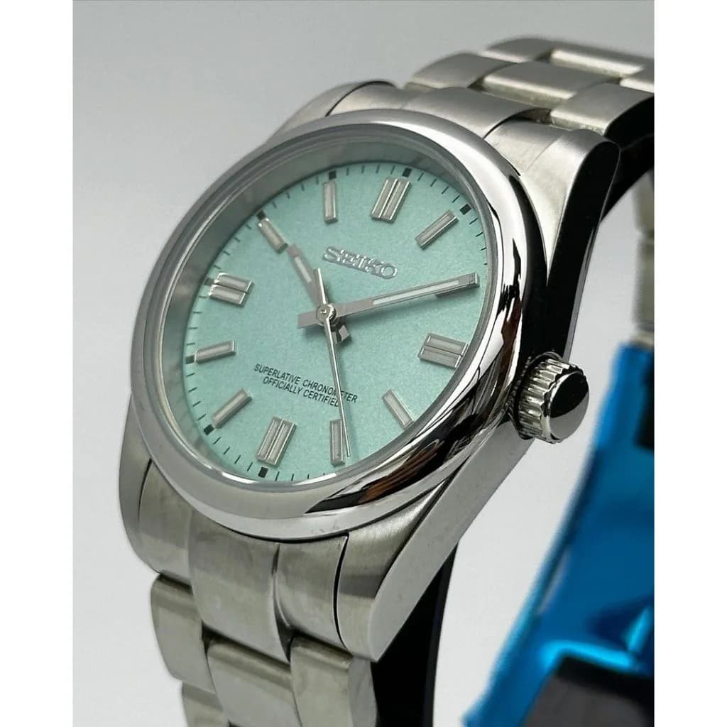 Custom S. Mod Light Tif Blue Green Oyster Perpetual 36mm — image 5