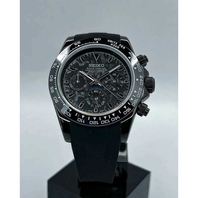 Custom S. Mod Black Carbon Dayt0na Quartz Chronograph 40mm — image 2