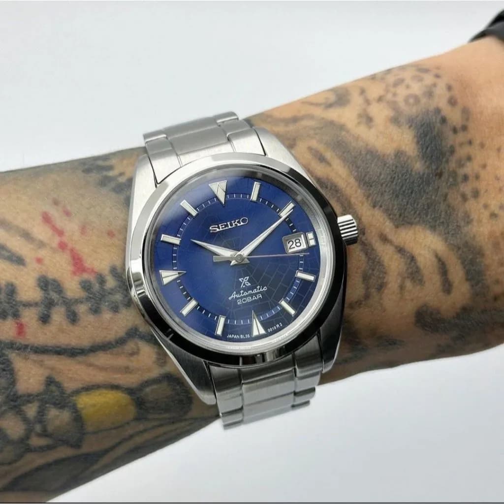 Custom S. Mod Blue Ginza Presage 39mm — image 1