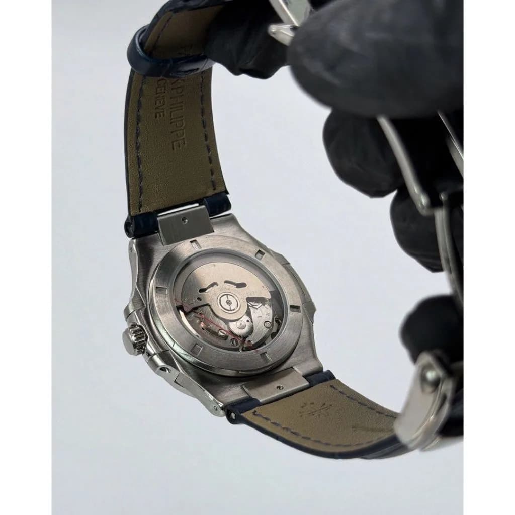 Custom S. Mod 40mm Blue Naut on Premium Leather Strap — image 2