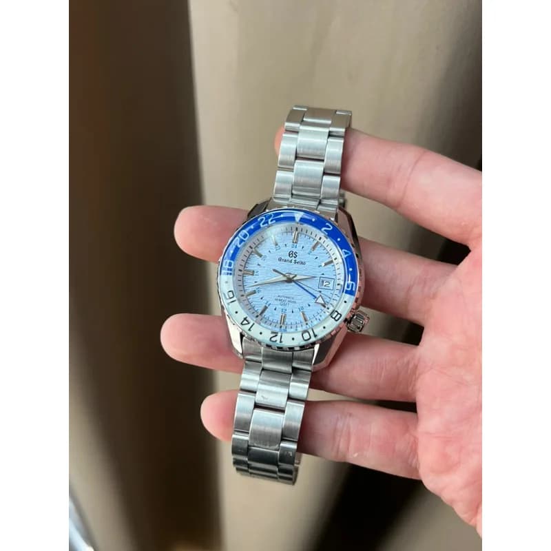 Custom Grand Seiko Mod 41mm GS GMT Sky Blue — image 3