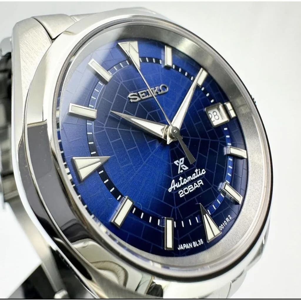 Custom S. Mod Blue Ginza Presage 39mm — image 3