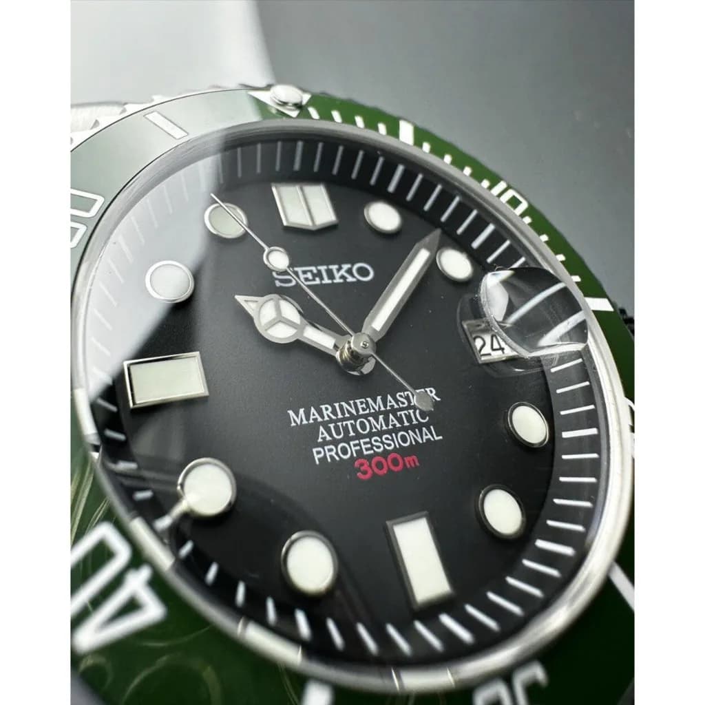 Custom S. Mod 43mm SB MM Sub Green Bezel Diver Style — image 5