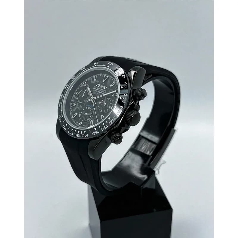 Custom S. Mod Black Carbon Dayt0na Quartz Chronograph 40mm — image 5