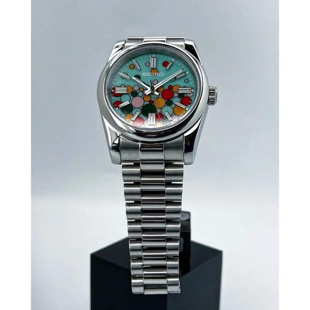 Custom S. Mod 36mm Turquoise Green Celebration Dial Oyster Perpetual — image 2