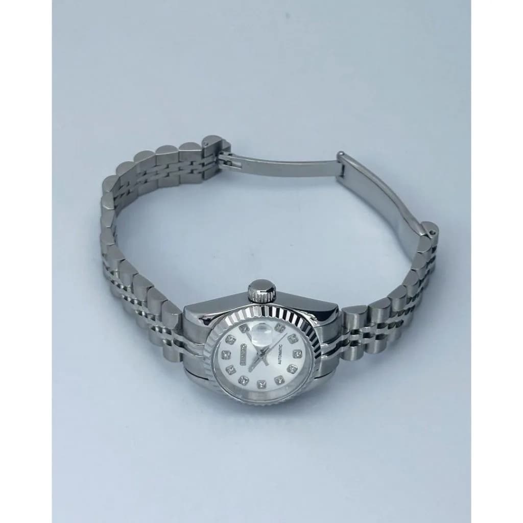 Custom S. Mod 26mm Silver Diamond White Datejust — image 6