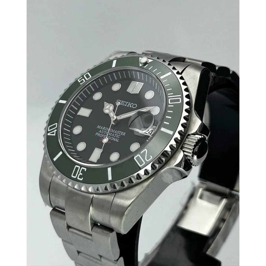 Custom S. Mod 43mm SB MM Sub Green Bezel Diver Style — image 2