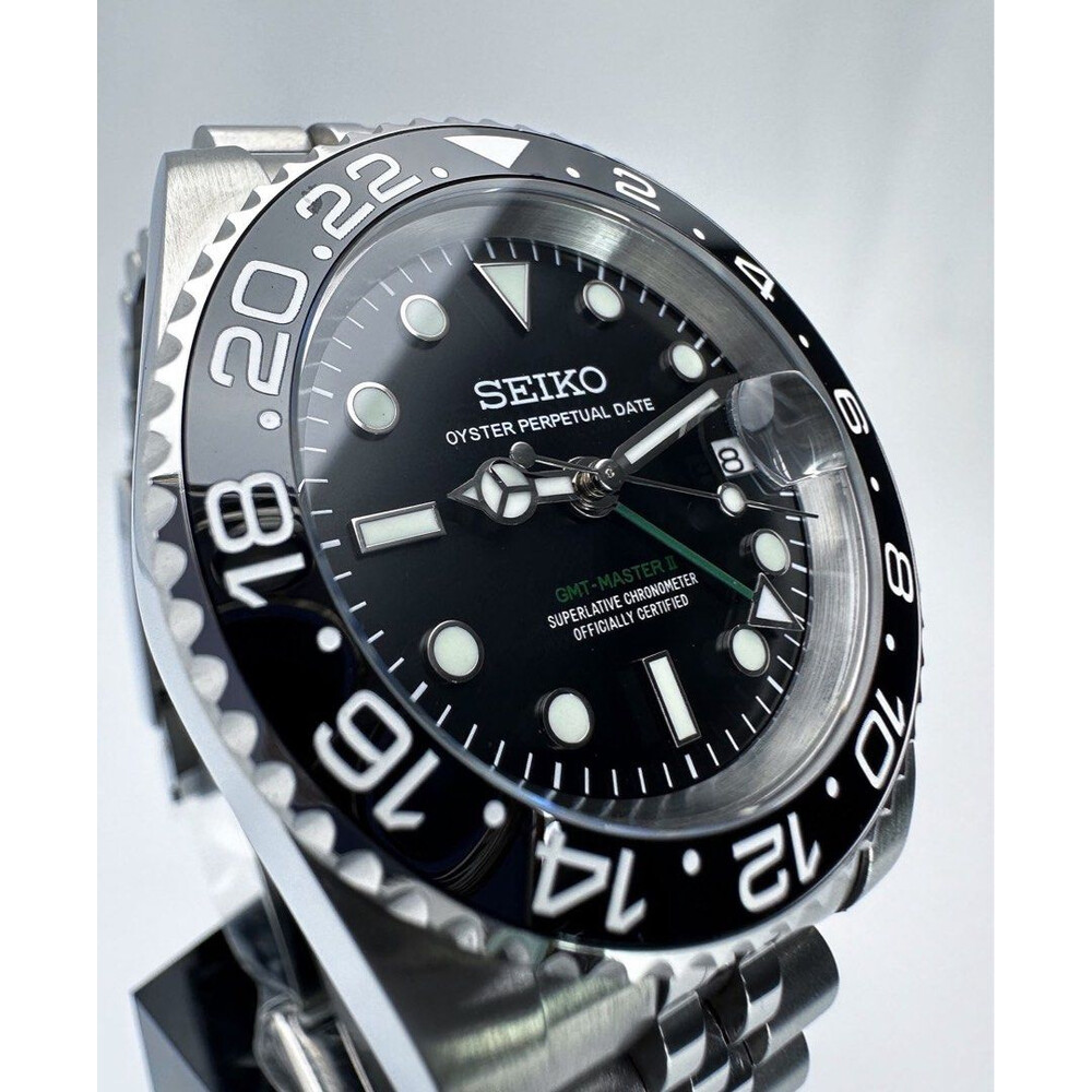 SEIKO MOD GMT-MASTER II 自動巻き 腕時計 mod Custom Seiko Mod • GMT 