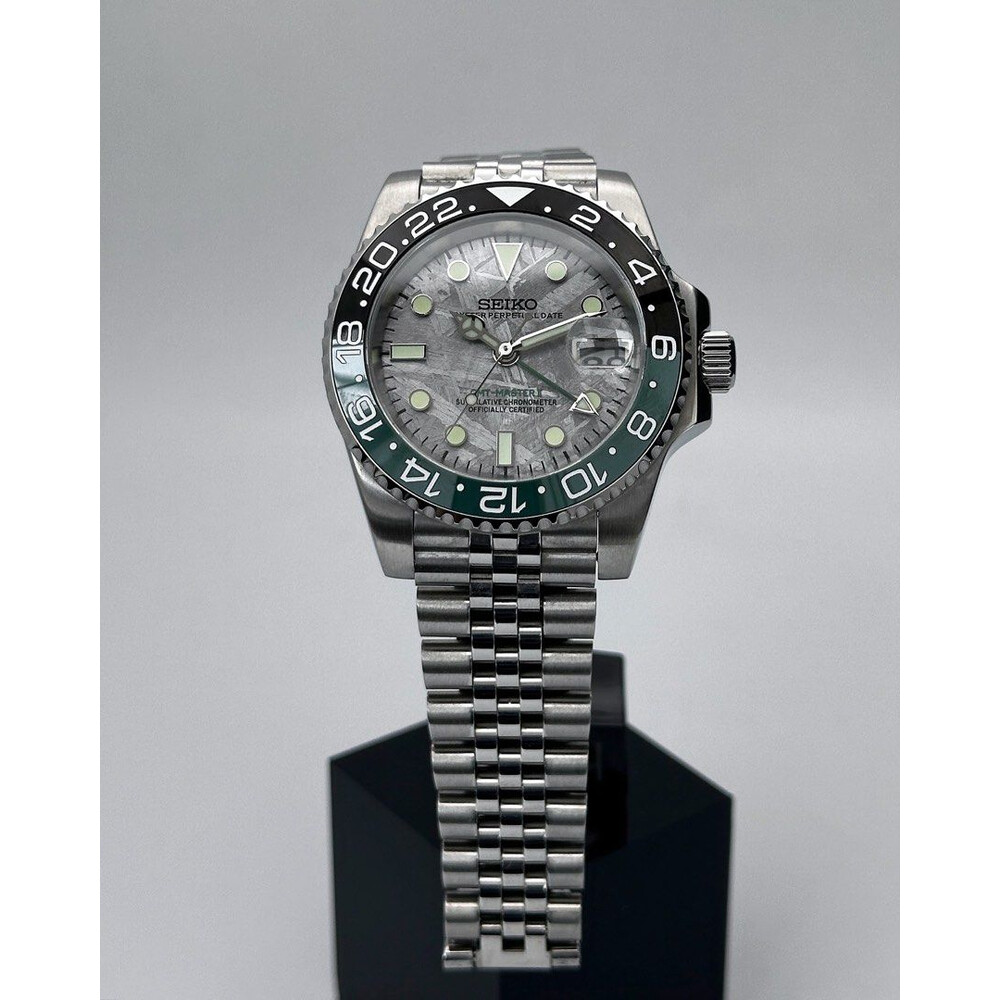 Custom Seiko Mod • Premium Meteorite Sprite GMT-Master II • 40mm
