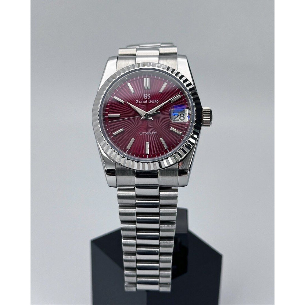 Grand Seiko Mod Seiko Red Face Watch Custom Grand Seiko Mod