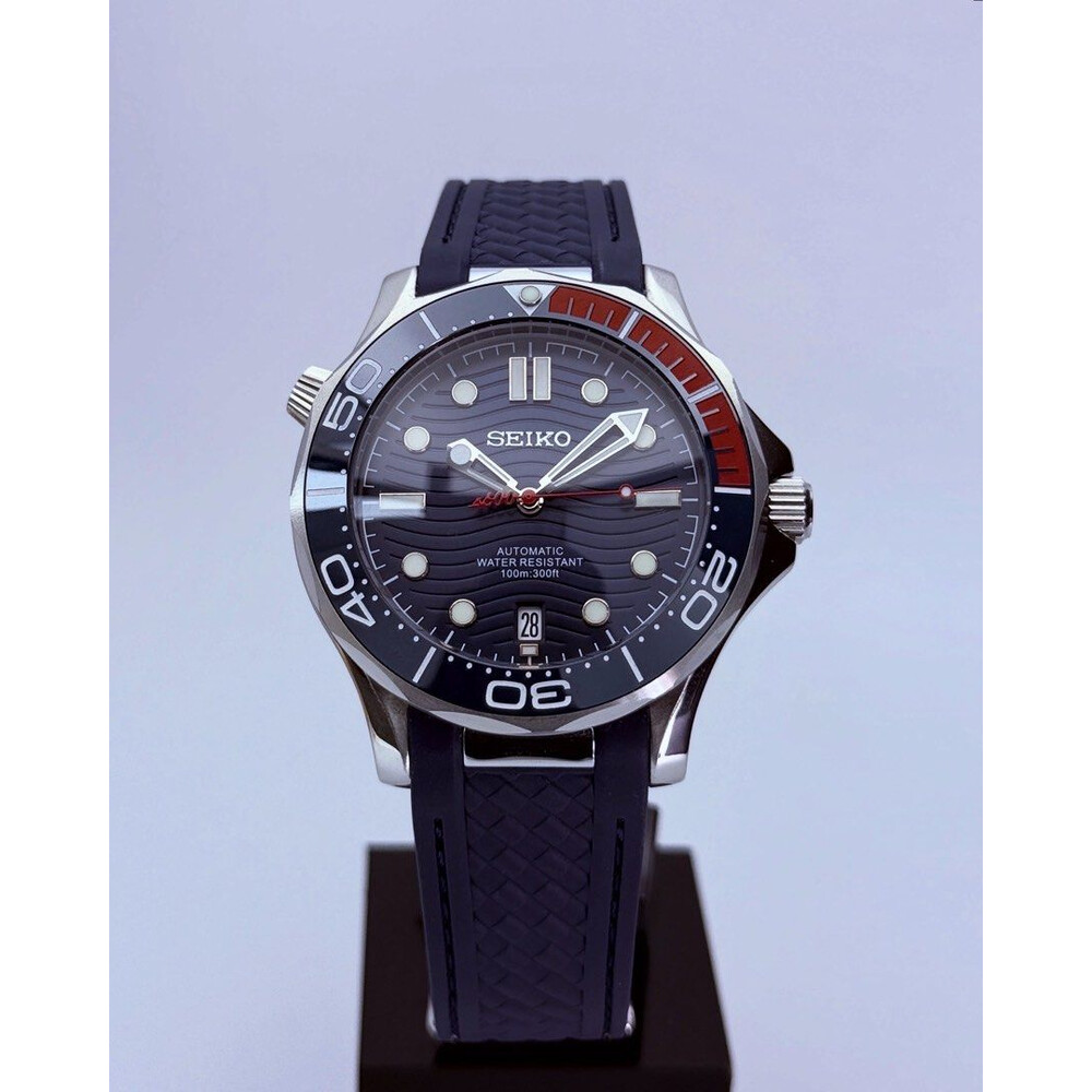 Custom Seiko Mod • Blue Wave 007 Seamaster • 41mm E&S Watches