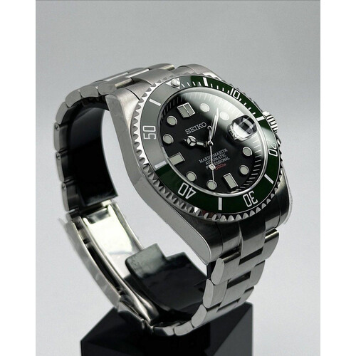 Custom Seiko Mod • Starbucks MarineMaster Submariner • 43mm E&S