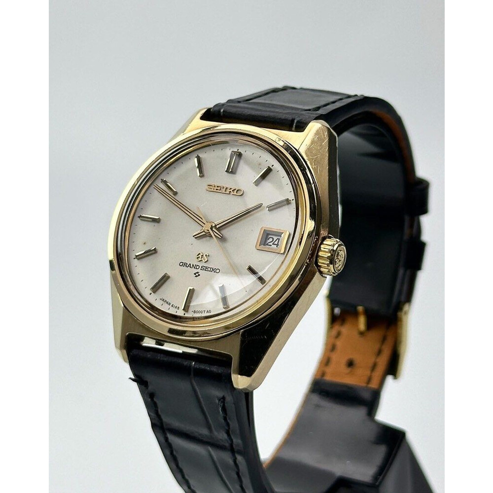 SOLD!!) 36mm • 1967 Vintage Grand Seiko 61KS 6145-8000 Gold Cap Hi