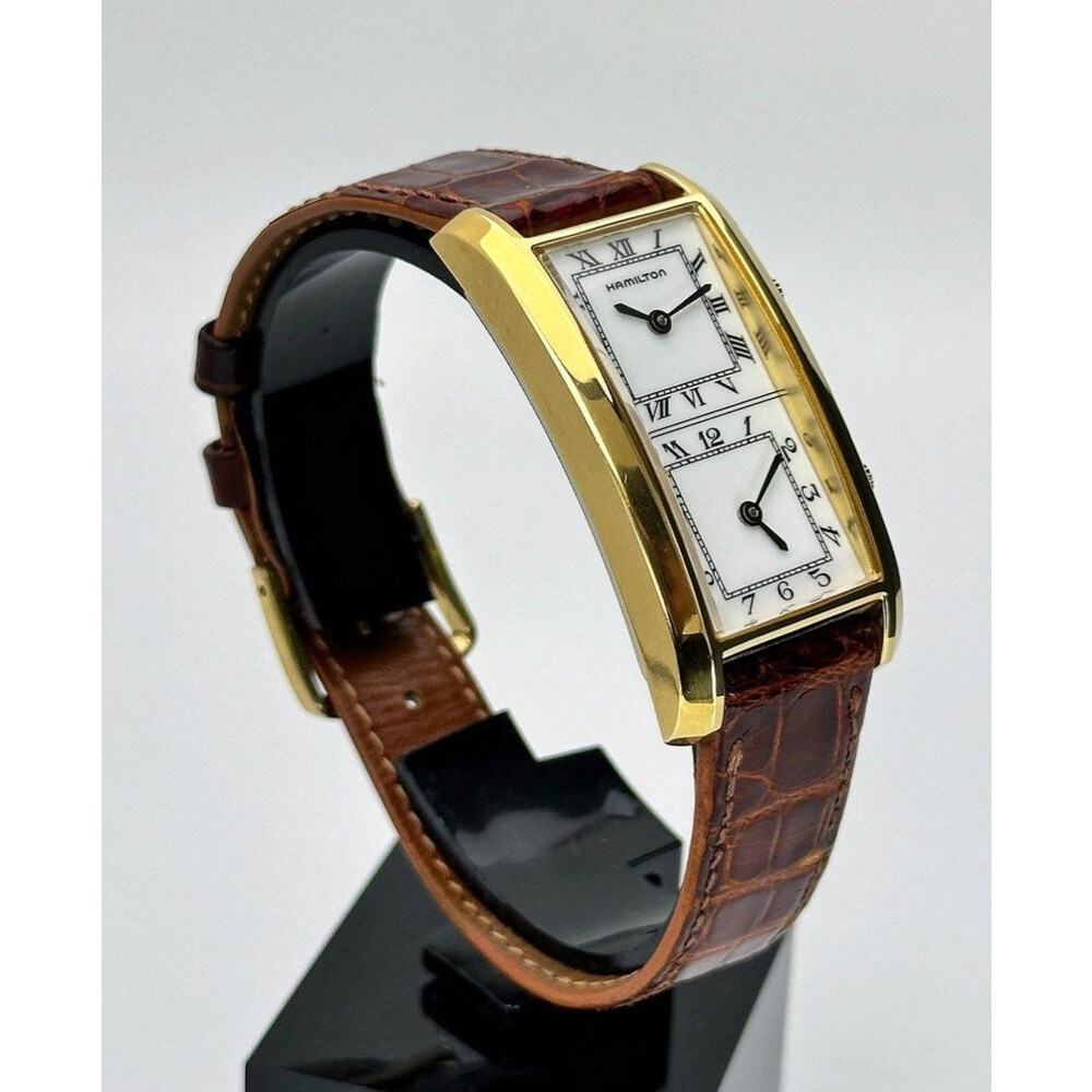 Hamilton Gold Watch 1982 Hamilton Masterpiece Quartz Watch New