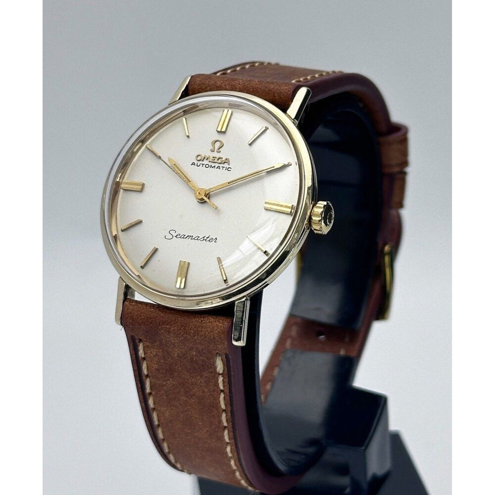 14k Gold Omega Seamaster Gold 1960 SOLD!!) 34mm • 1960s Vintage