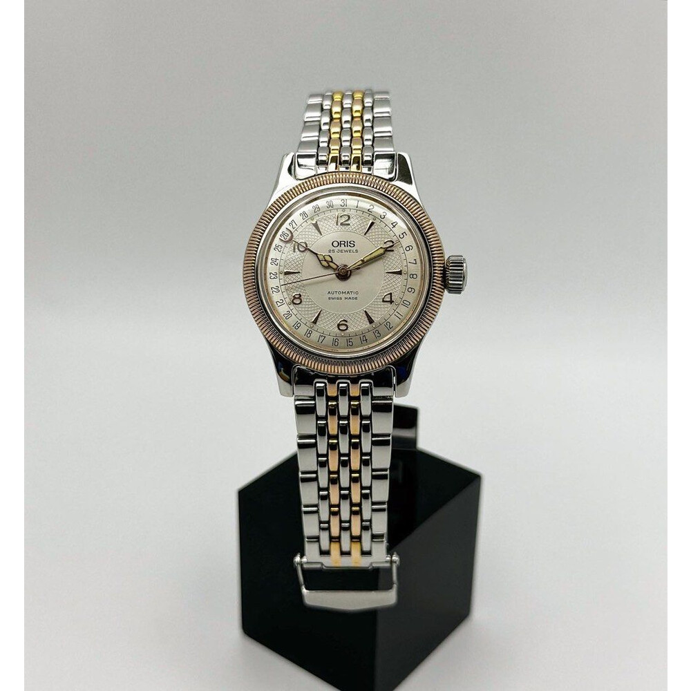 SOLD!!) 36mm • Oris Big Crown Pointer Date 2-Tone Coin Edge E&S