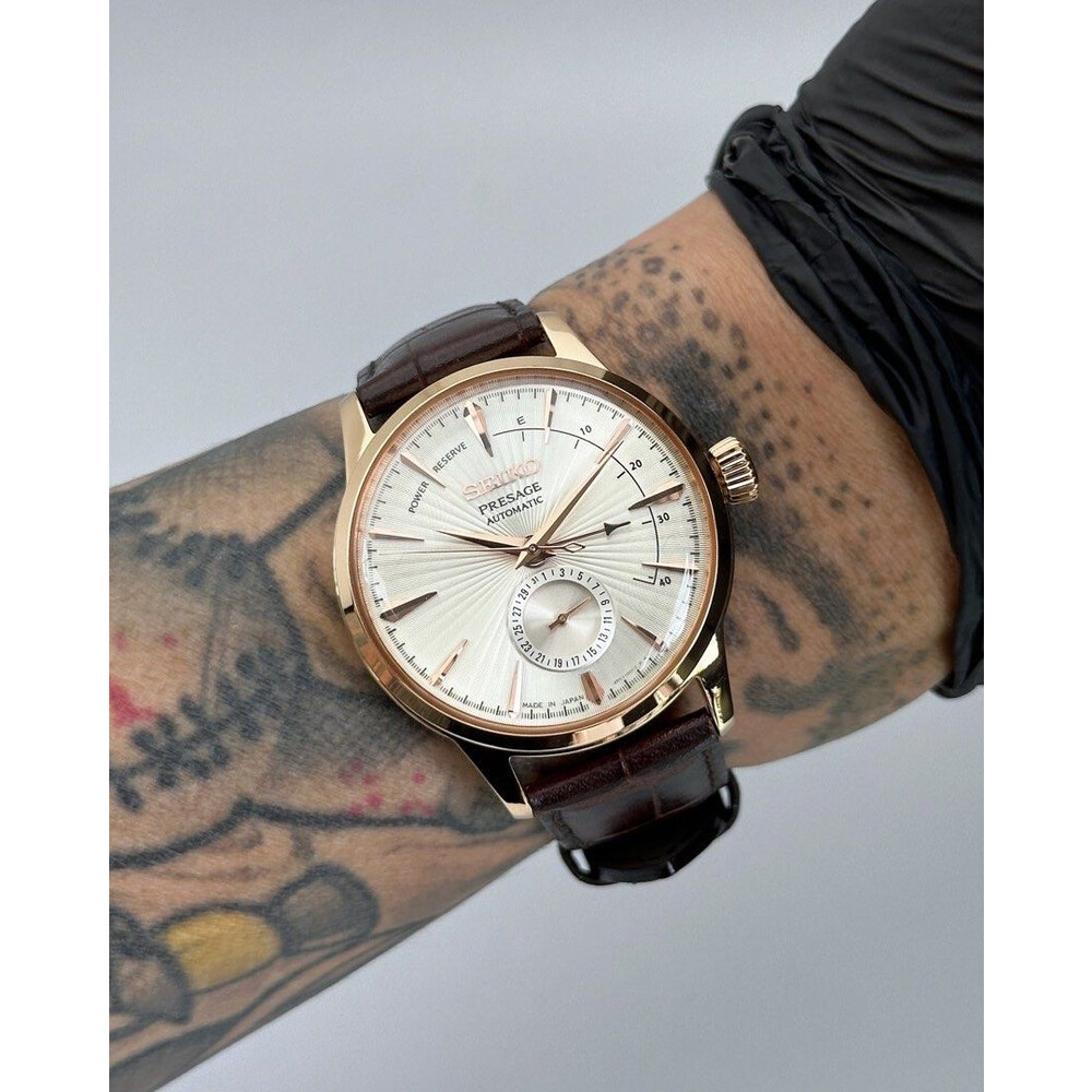 (SOLD!!) • Original Seiko Presage Cocktail Time SSA436 4R57 Rose Gold