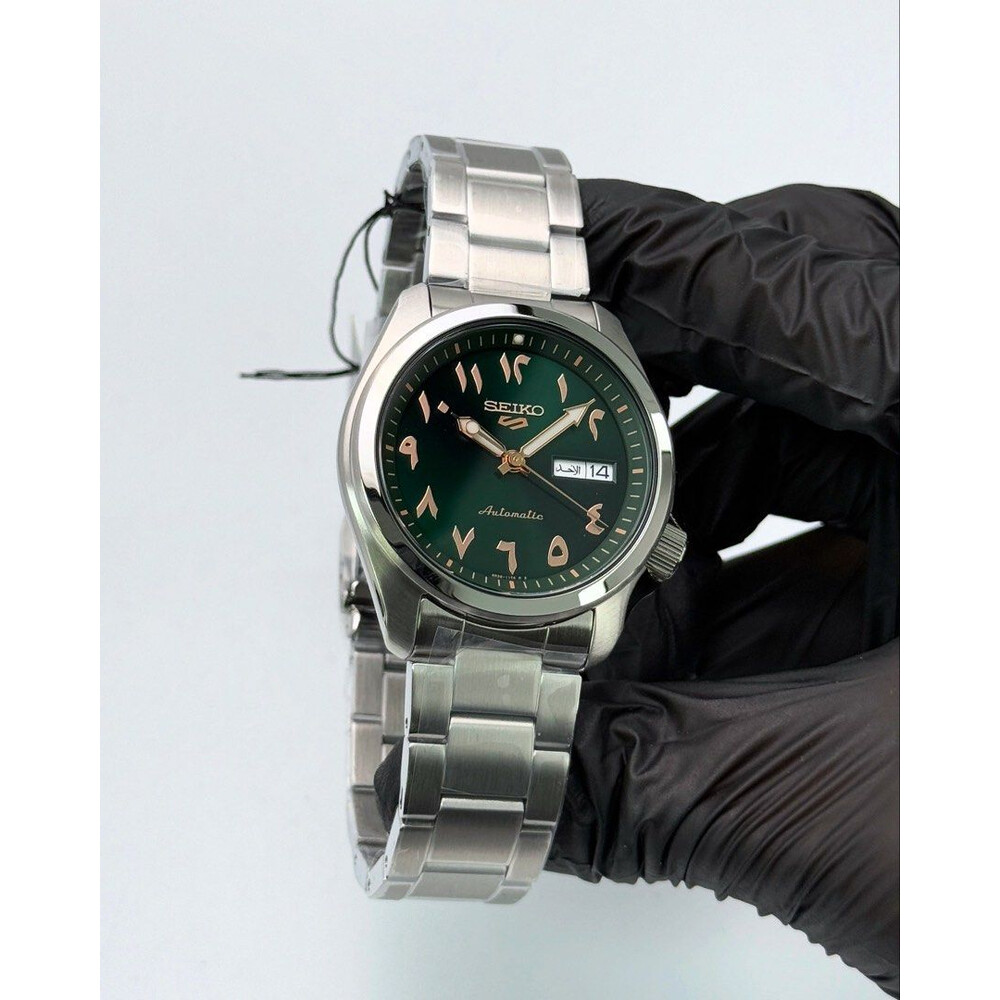 40mm • Seiko Sports Green Gold Arabic Day Date SRPH49K1